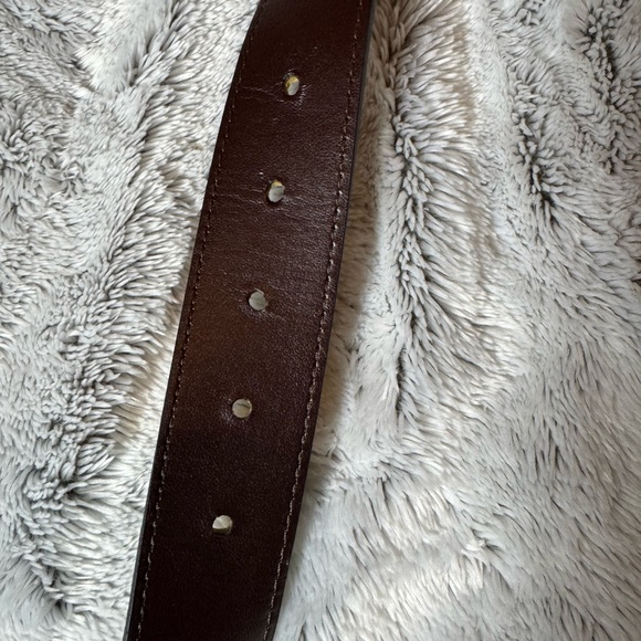 Berge Made in Italy gorgeous Croc-Embossed Genuine Leather Belt Gold Brown MED main image 6